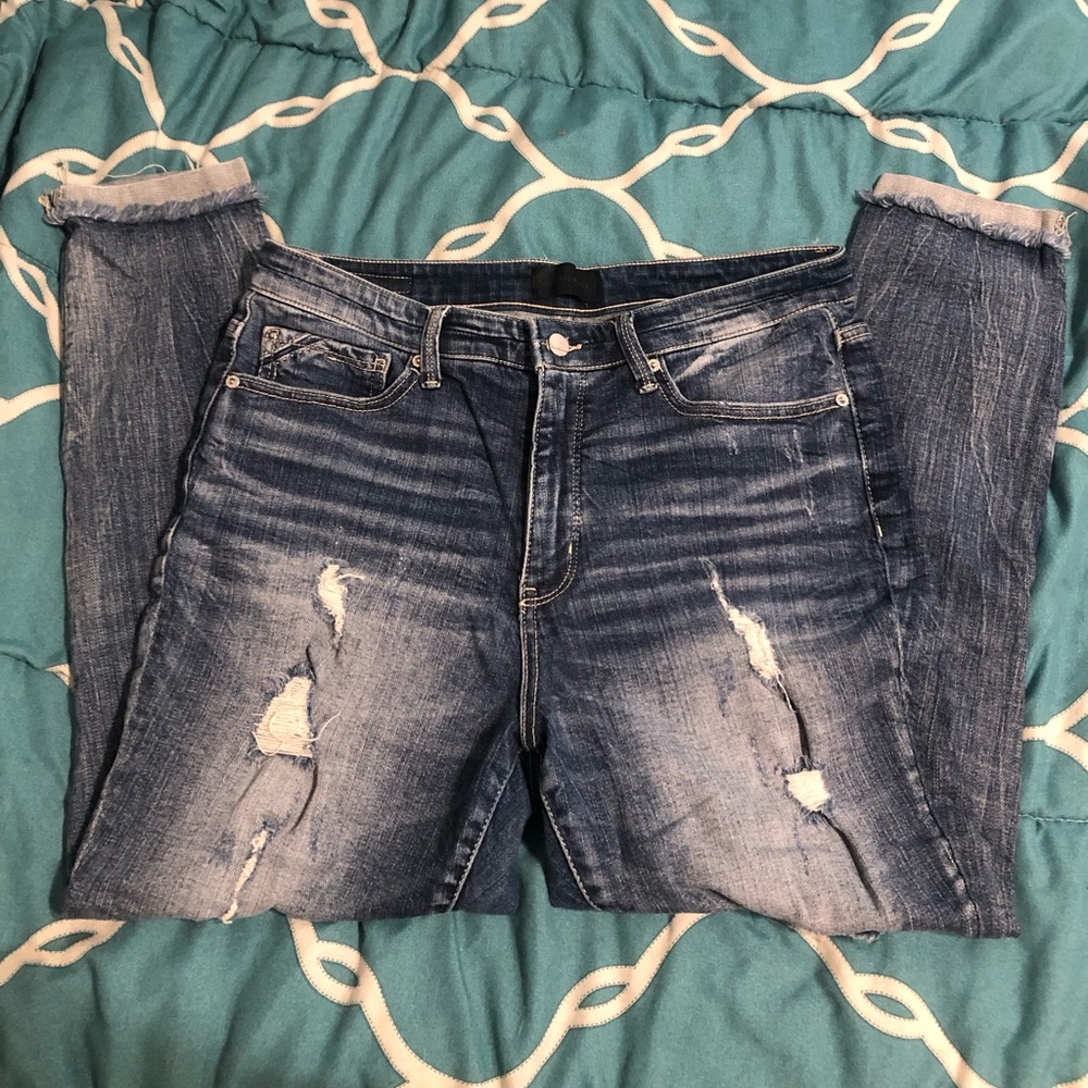 Buckle Black skinny jeans